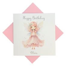 Load image into Gallery viewer, Birthday Card - Personalised Greeting Card - Fairy 4