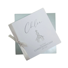 Load image into Gallery viewer, Personalised Christening Card - Baptism, Naming Day Etc - Glitter Church