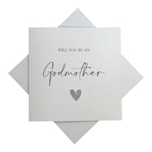 Load image into Gallery viewer, Will You Be My Godmother Greeting Card - Heart Colour Choice - WI 7