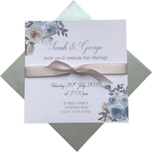 Load image into Gallery viewer, Wedding Day Invitation Card - Coloured Envelope (WD6)
