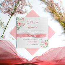 Load image into Gallery viewer, Wedding Day Invitation Card - Coloured Envelope (WD7)