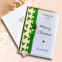 Load image into Gallery viewer, Personalised Christmas Card - Luxury Greeting Card Personalised