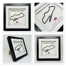 Load image into Gallery viewer, Donington Park Race Circuit 3D Track Frame Wall Art BTCC British Touring Cars BSB Superbikes F1 Formula 1 Moto GP