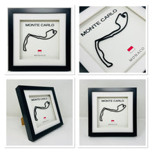 Load image into Gallery viewer, Monaco Formula 1 Race Circuit 3D Frame - Monte Carlo - Grand Prix Track Wall Art - F1 Formula E Historic Racing