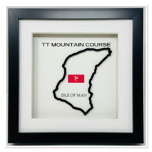 Load image into Gallery viewer, Isle Of Man TT Race Circuit 3D Frame - British Super Bikes Motorbike Track Wall Art