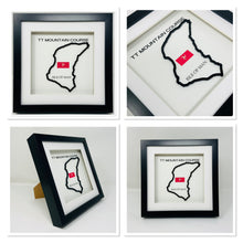 Load image into Gallery viewer, Isle Of Man TT Race Circuit 3D Frame - British Super Bikes Motorbike Track Wall Art