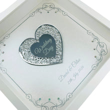 Load image into Gallery viewer, Wedding Day Frame - Intricate Mirror Heart
