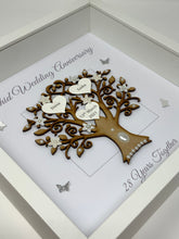 Load image into Gallery viewer, 28th Orchid 28 Years Wedding Anniversary Frame - Message