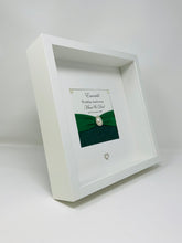 Load image into Gallery viewer, 55th Emerald 55 Years Wedding Anniversary Ribbon Frame - Pebble