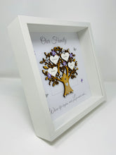 Load image into Gallery viewer, Family Tree Frame - Lilac & Silver Glitter 'Our Family' - Contemporary