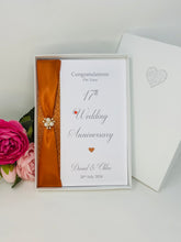 Load image into Gallery viewer, 17th Wedding Anniversary Card - Furniture 17 Year Seventeenth Anniversary Luxury Greeting Card Personalised