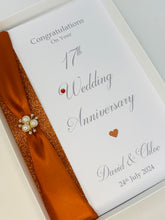 Load image into Gallery viewer, 17th Wedding Anniversary Card - Furniture 17 Year Seventeenth Anniversary Luxury Greeting Card Personalised