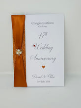 Load image into Gallery viewer, 17th Wedding Anniversary Card - Furniture 17 Year Seventeenth Anniversary Luxury Greeting Card Personalised