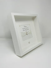 Load image into Gallery viewer, 20th China 20 Years Wedding Anniversary Ribbon Frame - Pebble