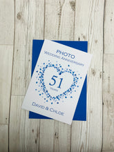 Load image into Gallery viewer, 51st Wedding Anniversary Card - Photo Camera 51 Year Fifty First Anniversary Luxury Greeting Personalised -