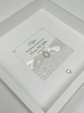 Load image into Gallery viewer, 1st Paper 1 Year Wedding Anniversary Ribbon Frame - Pebble