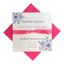 Load image into Gallery viewer, Wedding Day Invitation Card - Coloured Envelope (WD8)