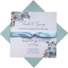 Load image into Gallery viewer, Wedding Day Invitation Card - Coloured Envelope (WD12)