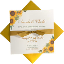 Load image into Gallery viewer, Wedding Day Invitation Card - Coloured Envelope (WD3)