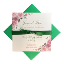 Load image into Gallery viewer, Wedding Day Invitation Card - Coloured Envelope (WD4)