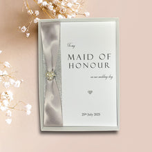 Load image into Gallery viewer, To My Maid Of Honour On Our Wedding Day Card - Colour Choice