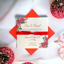 Load image into Gallery viewer, Wedding Day Invitation Card - Coloured Envelope (WD5)