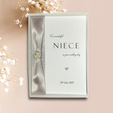 Load image into Gallery viewer, To A Wonderful Niece On Your Wedding Day Card - Colour Choice