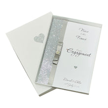 Load image into Gallery viewer, Niece & Fiancé Engagement Card - Luxury Greeting Card Personalised - Colour Choice - LB83