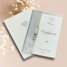 Load image into Gallery viewer, Niece & Fiancé Engagement Card - Luxury Greeting Card Personalised - Colour Choice - LB83
