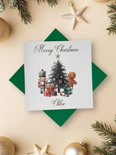 Load image into Gallery viewer, Personalised Christmas Card - Greeting Card Personalised - Nutcracker Tree