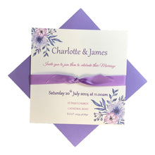 Load image into Gallery viewer, Wedding Day Invitation Card - Coloured Envelope (WD2)