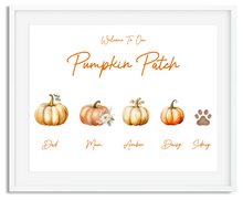 Load image into Gallery viewer, Pumpkin Family Watercolour Print