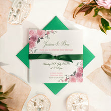 Load image into Gallery viewer, Wedding Day Invitation Card - Coloured Envelope (WD4)