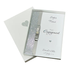 Load image into Gallery viewer, Sister & Fiancé Engagement Card - Luxury Greeting Card Personalised - Colour Choice - LB85