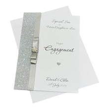 Load image into Gallery viewer, Son & Future Daughter-in-law Engagement Card - Luxury Greeting Card Personalised - Colour Choice - LB86