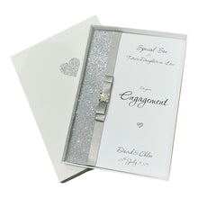 Load image into Gallery viewer, Son & Future Daughter-in-law Engagement Card - Luxury Greeting Card Personalised - Colour Choice - LB86