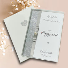 Load image into Gallery viewer, Son & Future Daughter-in-law Engagement Card - Luxury Greeting Card Personalised - Colour Choice - LB86