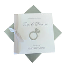 Load image into Gallery viewer, Son & Fiancée Engagement Card - Greeting Personalised - Engagement Ring