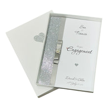 Load image into Gallery viewer, Son & Fiancée Engagement Card - Luxury Greeting Card Personalised - Colour Choice - LB87