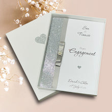 Load image into Gallery viewer, Son & Fiancée Engagement Card - Luxury Greeting Card Personalised - Colour Choice - LB87