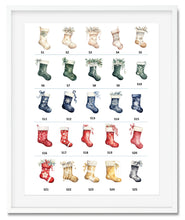 Load image into Gallery viewer, Christmas Stocking Family Watercolour Print