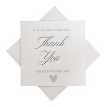Load image into Gallery viewer, Wedding Gift Thank You Greeting Card - Heart Colour Choice