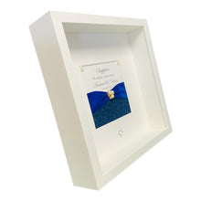 Load image into Gallery viewer, 45th Sapphire 45 Years Wedding Anniversary Ribbon Frame - Pebble