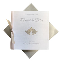 Load image into Gallery viewer, Wedding Vow Renewal Card - Luxury Greeting Card Personalised