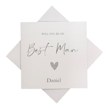Load image into Gallery viewer, Will You Be My Best Man Greeting Card - Heart Colour Choice