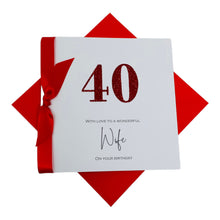 Load image into Gallery viewer, Wife Birthday Card - Luxury Greeting Card