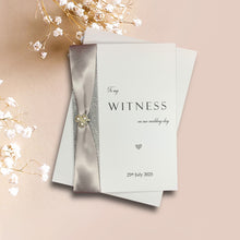 Load image into Gallery viewer, To My Witness On Our Wedding Day Card - Colour Choice