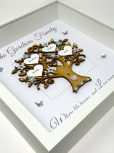 Load image into Gallery viewer, Family Tree Frame - Grey & Silver Glitter - Contemporary