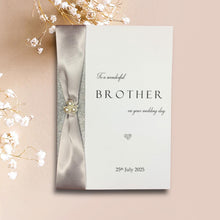 Load image into Gallery viewer, Brother Wedding Card - Personalised Luxury Greeting Card - WR 9