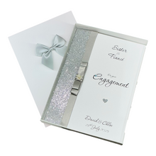 Load image into Gallery viewer, Sister & Fiancé Engagement Card - Luxury Greeting Card Personalised - Colour Choice - LB85